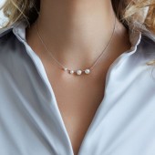 Colier argint cu perle naturale albe DiAmanti SK23492N_W-G